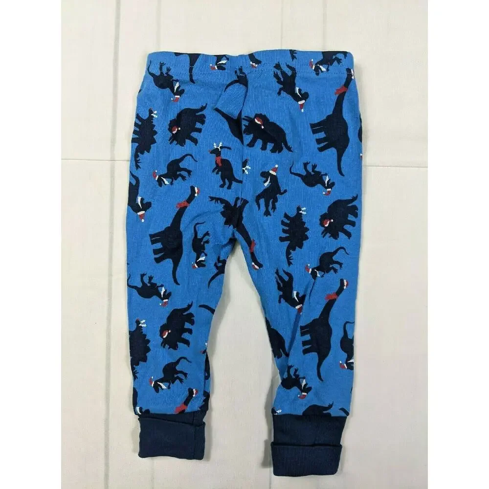 Oshkosh Blue Dino Santa Pajamas Size 9 Months